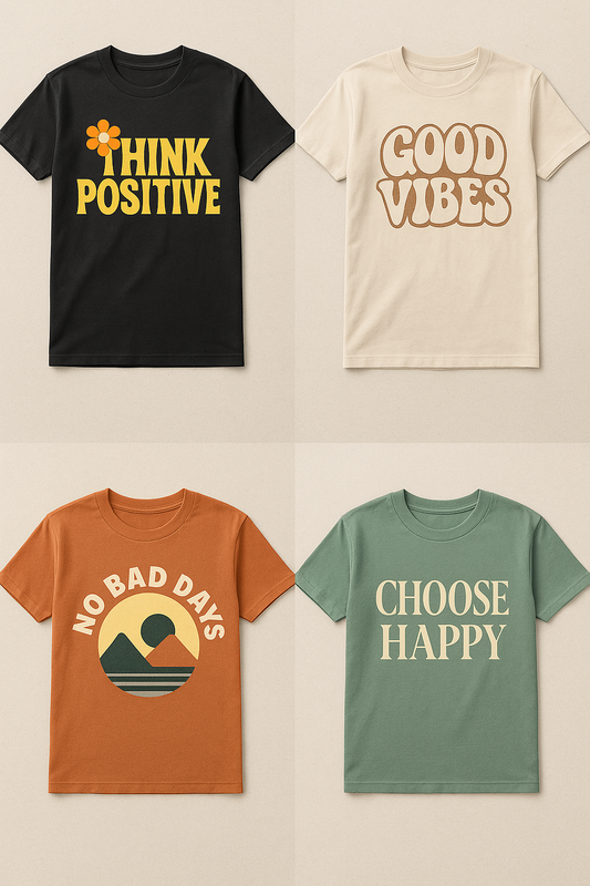 ✨ Fresh Drop! Positive Energy Tees ✨HONEYBEEE
Stand out with unique colors, retro fonts & inspiring vibes. Perfect for daily wear or styling up!